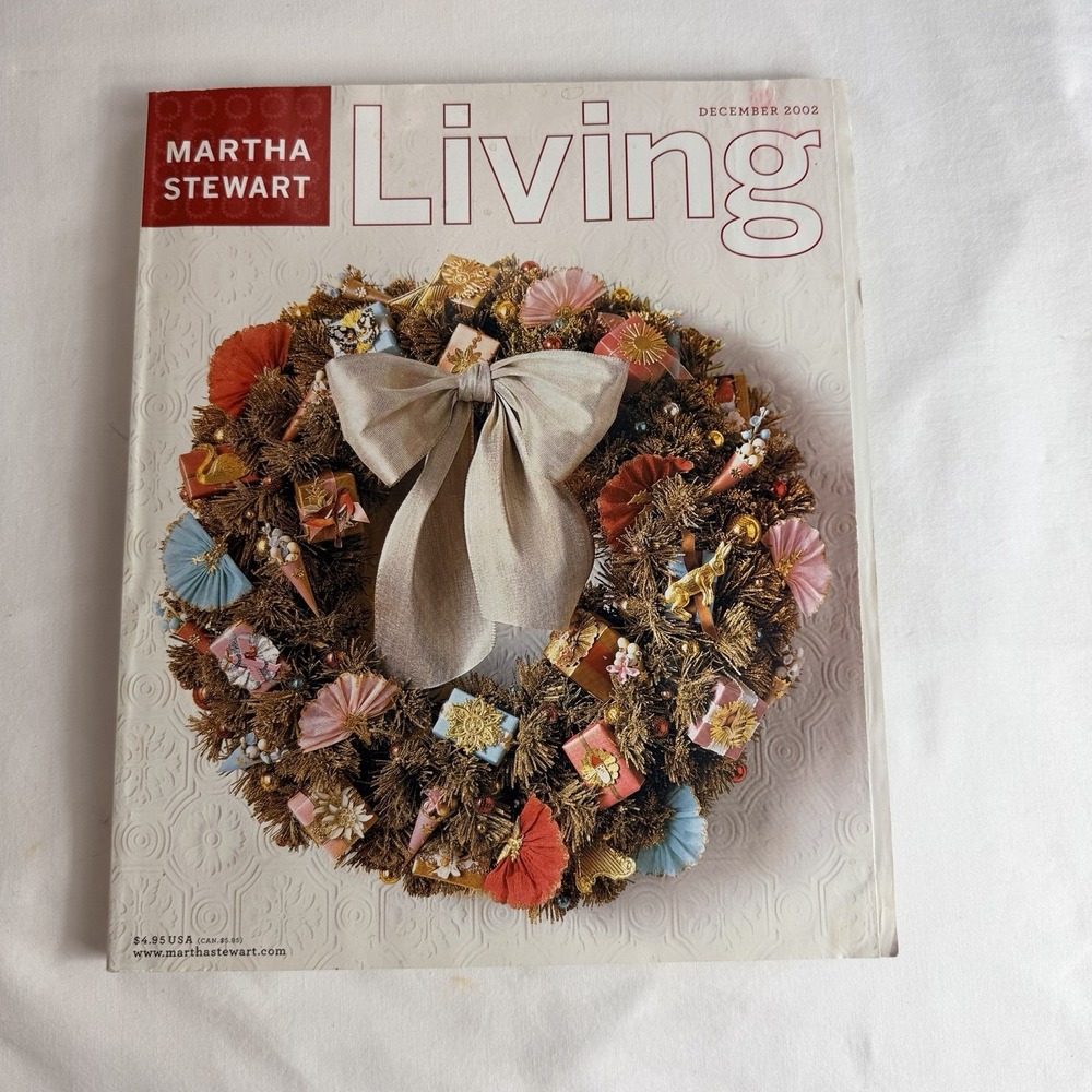 Martha Stewart Living December 2002 with Recipe Cards